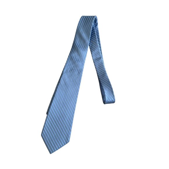 VALENTINO Men's  Blue Silk Blend Neck Tie - Picture 3 of 8